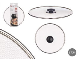 KINVARA Couvercle de poêle en acier avec grille 21cm
