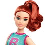 Barbie Fashionista - Look Animadora avec cheveux rouges et tenue sportive - Poupée Hyt90