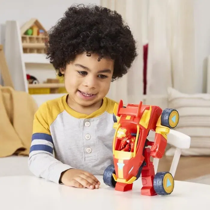 Hasbro - Marvel Iron Man and his Awesome Friends - Armure Mecha Iron Man et Véhicule 2-en-1 - Figurine Super-Héros - Échelle 7,5 cm - Dès 3 ans Hasbro - Marvel Iron Man and his Awesome Friends - Armure Mecha Iron Man et Véhicule 2-en-1 - Figurine Super-Héros - Échelle 7,5 cm - Dès 3 ans