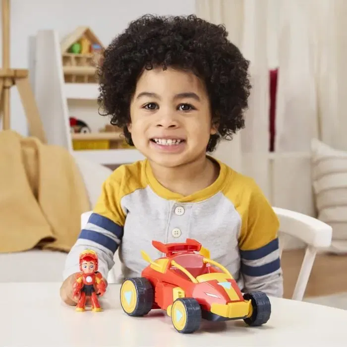 Hasbro - Marvel Iron Man and his Awesome Friends - Armure Mecha Iron Man et Véhicule 2-en-1 - Figurine Super-Héros - Échelle 7,5 cm - Dès 3 ans Hasbro - Marvel Iron Man and his Awesome Friends - Armure Mecha Iron Man et Véhicule 2-en-1 - Figurine Super-Héros - Échelle 7,5 cm - Dès 3 ans