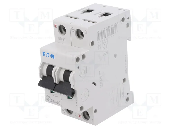 EATON ELECTRIC FAZ-DC Disjoncteur 2 pôles 20A 250V DC EATON ELECTRIC FAZ-DC Disjoncteur 2 pôles 20A 250V DC