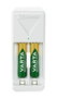 Varta 57656101451 Chargeur de piles avec 2 piles AA/AAA + 2x Accu Power AA 2100 mAh, charge lente, sécurité complète, LED, 100-240V
