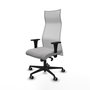 Piqueras y Crespo Chaise de Bureau Albacete Gris Clair et Blanc