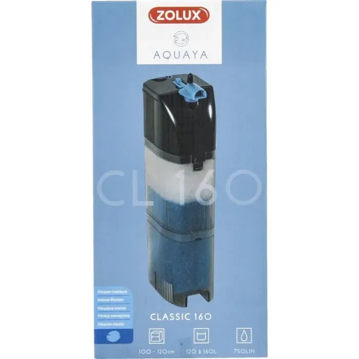 Zolux Filtre intérieur Classic pour aquarium 120 à 160 L - Débit 750 L/h, 14W
