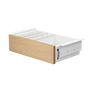 Phoenix technologies Tiroir de bureau Artisan avec compartiments, 42 x 11,5 x 27,8 cm, finition bois, rails métalliques