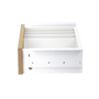 Phoenix technologies Tiroir de bureau Artisan avec compartiments, 42 x 11,5 x 27,8 cm, finition bois, rails métalliques