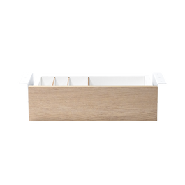 Phoenix technologies Tiroir de bureau Artisan avec compartiments, 42 x 11,5 x 27,8 cm, finition bois, rails métalliques