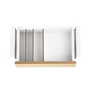 Phoenix technologies Tiroir de bureau Artisan avec compartiments, 42 x 11,5 x 27,8 cm, finition bois, rails métalliques