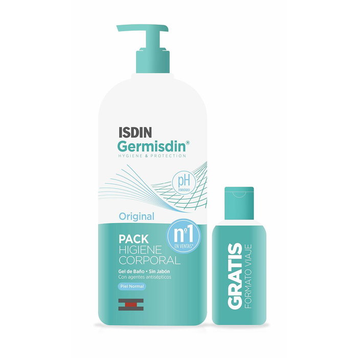 Isdin Germisdin Original Lot de 2 gels de bain (1000 ml + 100 ml)