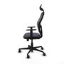 Piqueras Y Crespo Chaise de bureau Jorquera, Gris foncé/Noir, Sincro/Traslack, 1D