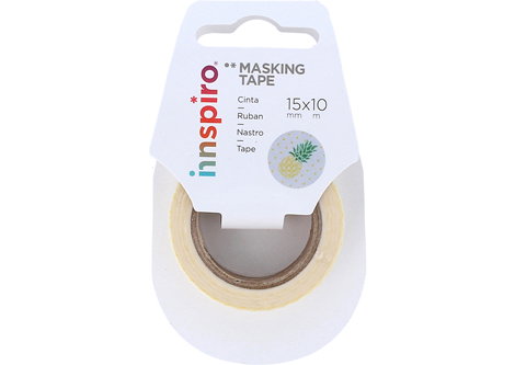 Innspiro Cinta masking tape Washi Tutti Frutti motif ananas 15mm x 10m