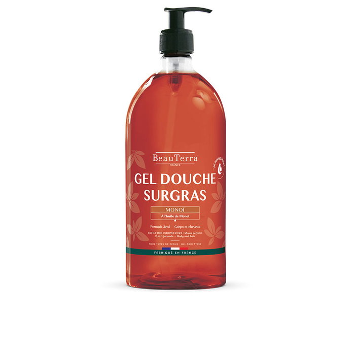 Beauterra Gel douche MONOI 1000 ml Hydratant et Nourrissant à base d'huile de Monoï Beauterra Gel douche MONOI 1000 ml Hydratant et Nourrissant à base d'huile de Monoï