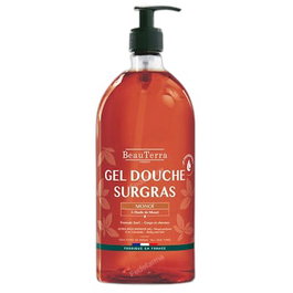 Beauterra Gel douche MONOI 1000 ml Hydratant et Nourrissant à base d'huile de Monoï