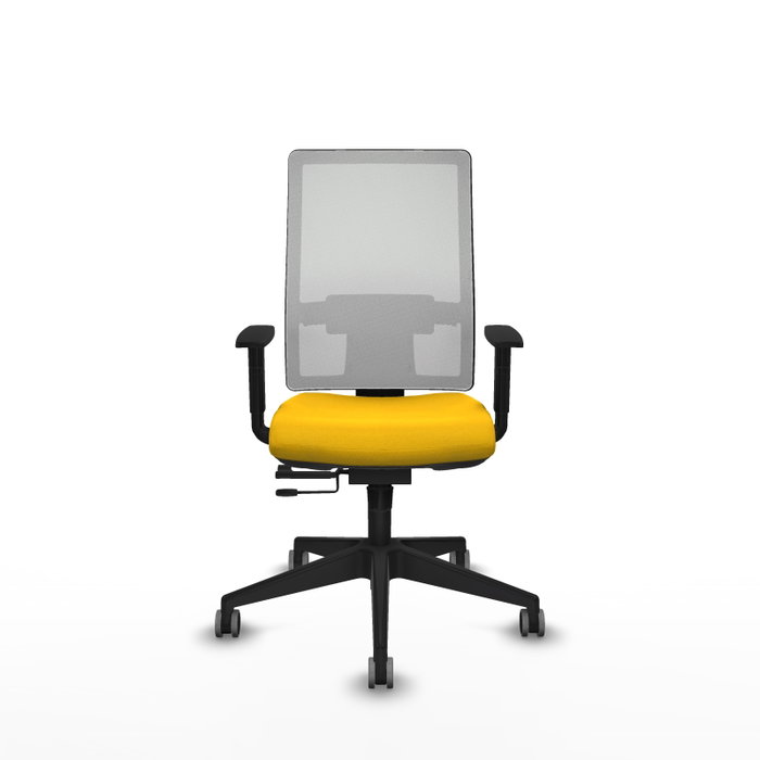 Piqueras y Crespo Chaise de Bureau Horna Jaune et Blanc Piqueras y Crespo Chaise de Bureau Horna Jaune et Blanc