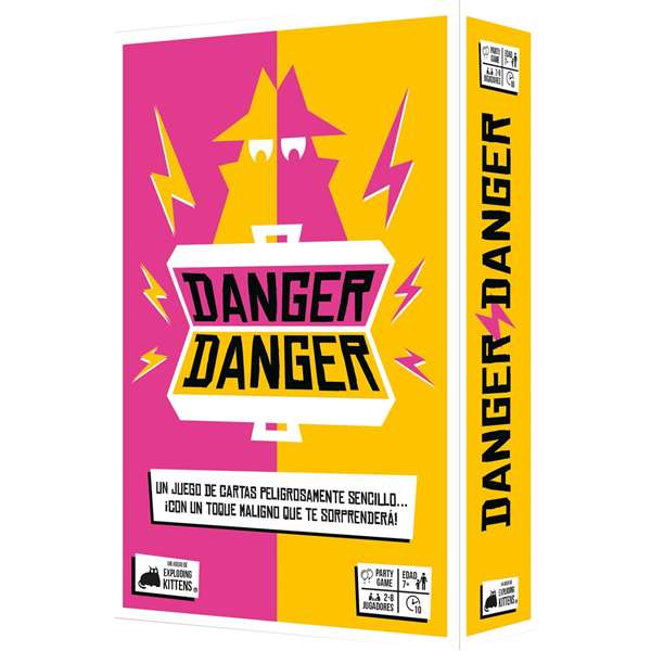 Asmodee - Juego Danger Danger - Jeu de cartes en espagnol avec un côté maléfique et simplifié - Boîte multicolore Asmodee - Juego Danger Danger - Jeu de cartes en espagnol avec un côté maléfique et simplifié - Boîte multicolore