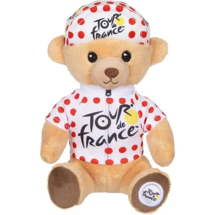 Gipsy Toys Ours en Peluche Tour de France Maillot à Pois 15 cm - Peluche Cyclisme pour Enfants et Adultes Gipsy Toys Ours en Peluche Tour de France Maillot à Pois 15 cm - Peluche Cyclisme pour Enfants et Adultes