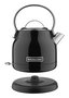 Kitchenaid 5KEK1222 EOB Bouilloire électrique 1,25 L noir - Remplissage large, maintien au chaud, fonction anti-goutte - Design rétro