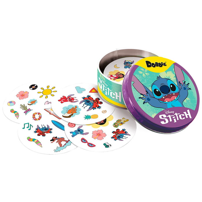 Asmodee - Jeu de cartes Dobble Disney avec Stitch