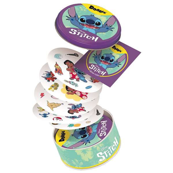 Asmodee Dobble Disney Stitch Jeu de société familial pour enfants dès 6 ans