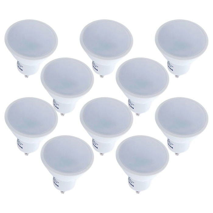SKY Pack de 10 Ampoules LED GU10 7W 520Lm 6000K