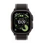 Apple Watch Ultra 3 GPS + Cellular - 49mm - Boîtier Black Titanium - Bracelet Black/Charcoal Trail Loop - M/L