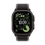 Apple Watch Ultra 3 GPS + Cellular - 49mm - Boîtier Black Titanium - Bracelet Black/Charcoal Trail Loop - M/L