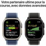 Apple Watch Ultra 3 GPS + Cellular - 49mm - Boîtier Black Titanium - Bracelet Black/Charcoal Trail Loop - M/L