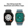 Apple Watch Ultra 3 GPS + Cellular - 49mm - Boîtier Black Titanium - Bracelet Black/Charcoal Trail Loop - M/L