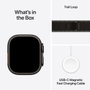 Apple Watch Ultra 3 GPS + Cellular - 49mm - Boîtier Black Titanium - Bracelet Black/Charcoal Trail Loop - M/L