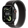 Apple Watch Ultra 3 GPS + Cellular 49mm - Boîtier titane noir - Bracelet Trail Loop noir/charbon M/L