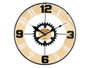 Giftdecor Horloge Murale Mécanisme Métal 40 cm MDF Fer Marron Noir (Set de 6)