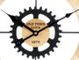 Giftdecor Horloge Murale Mécanisme Métal 40 cm MDF Fer Marron Noir (Set de 6)