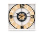Giftdecor Horloge Murale Mécanisme Métal 40 cm MDF Fer Marron Noir (Set de 6)