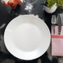 Luminarc Zelie Assiette plate Blanc verre Ø 25 cm (Lot de 12)