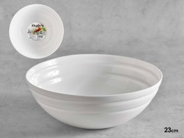 Vivalto Bol Ondas Opal 23 cm Blanc (Set de 24)