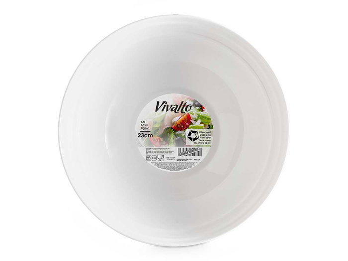Vivalto Bol Ondas Opal 23 cm Blanc (Set de 24)