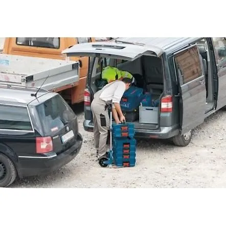 Bosch Professional Diable de Transport Repliable 125 kg - Compatible L-Boxx - Léger en Aluminium avec Roues Rétractables - Référence 1600A001SA