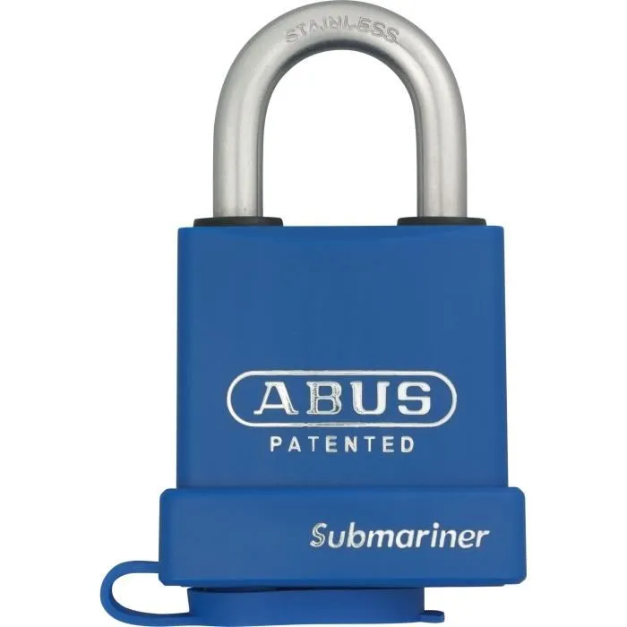 Abus Cadenas résistant aux intempéries modèle 83WPIB/53 Submariner, anse en acier inoxydable avec cylindre interchangeable, laiton massif