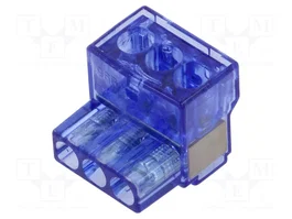 BM GROUP Barrette de jonction d'alimentation bleue 450V
