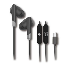 SAMI Écouteur Sami Type-C avec micro noir intra-auriculaire silicone