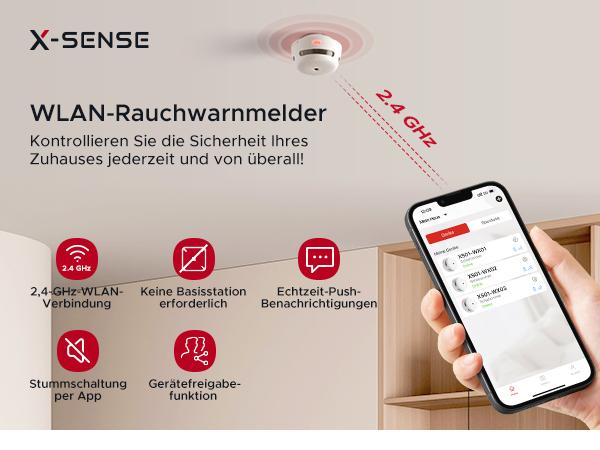 X-Sense Détecteur de fumée XS01-WX Blanc