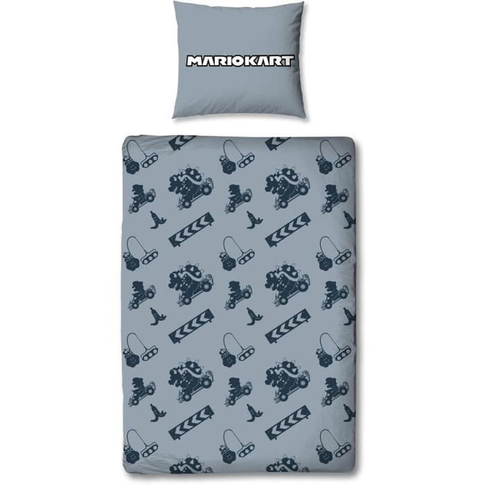 Mario Bros Parure de lit Mario vs Bowser Multicouleur Microfibre