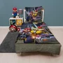 Parure de lit Mario Bros Mario vs Bowser, licence Super Mario, 1 housse de couette 140 x 200 cm + 1 taie 63 x 63 cm en microfibre