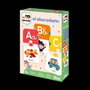 Diset - Jeu éducatif l'Alphabet, Puzzles lettres A à Z, 27 puzzles de 2 pièces, Langue espagnol, À partir de 4 ans