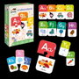 Diset - Jeu éducatif l'Alphabet, Puzzles lettres A à Z, 27 puzzles de 2 pièces, Langue espagnol, À partir de 4 ans