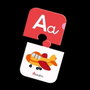 Diset - Jeu éducatif l'Alphabet, Puzzles lettres A à Z, 27 puzzles de 2 pièces, Langue espagnol, À partir de 4 ans