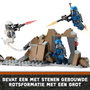 LEGO 75373 Star Wars Pack de combat de l'embuscade sur Mandalore - Jouet de construction avec minifigurines, The Mandalorian