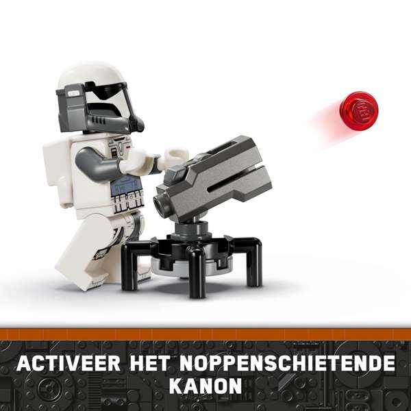 LEGO 75373 Star Wars Pack de combat de l'embuscade sur Mandalore - Jouet de construction avec minifigurines, The Mandalorian