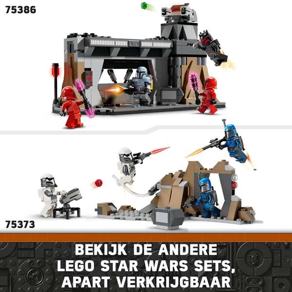 LEGO 75373 Star Wars Pack de combat de l'embuscade sur Mandalore - Jouet de construction avec minifigurines, The Mandalorian