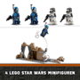 LEGO 75373 Star Wars Pack de combat de l'embuscade sur Mandalore - Jouet de construction avec minifigurines, The Mandalorian